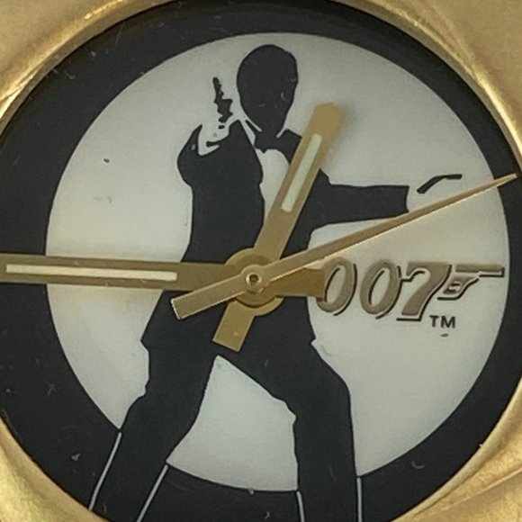 Vintage Fossil Gold Edition 1997 James Bond 007 Watch Gold Limited Edition - Picture 2 of 13